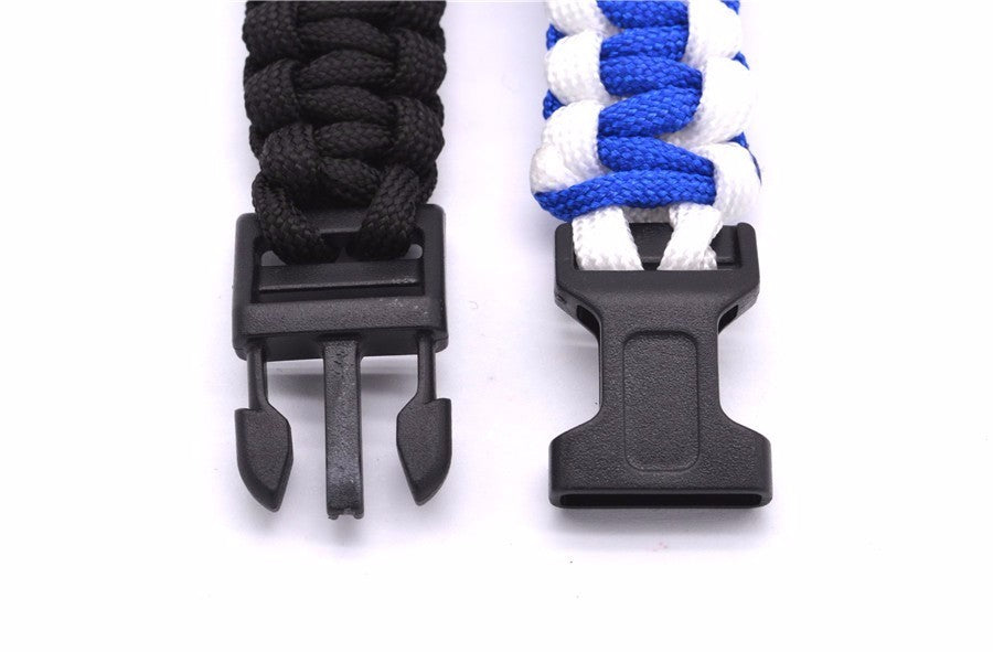 Bracelet Paracorde Noir et Blanc | Survie