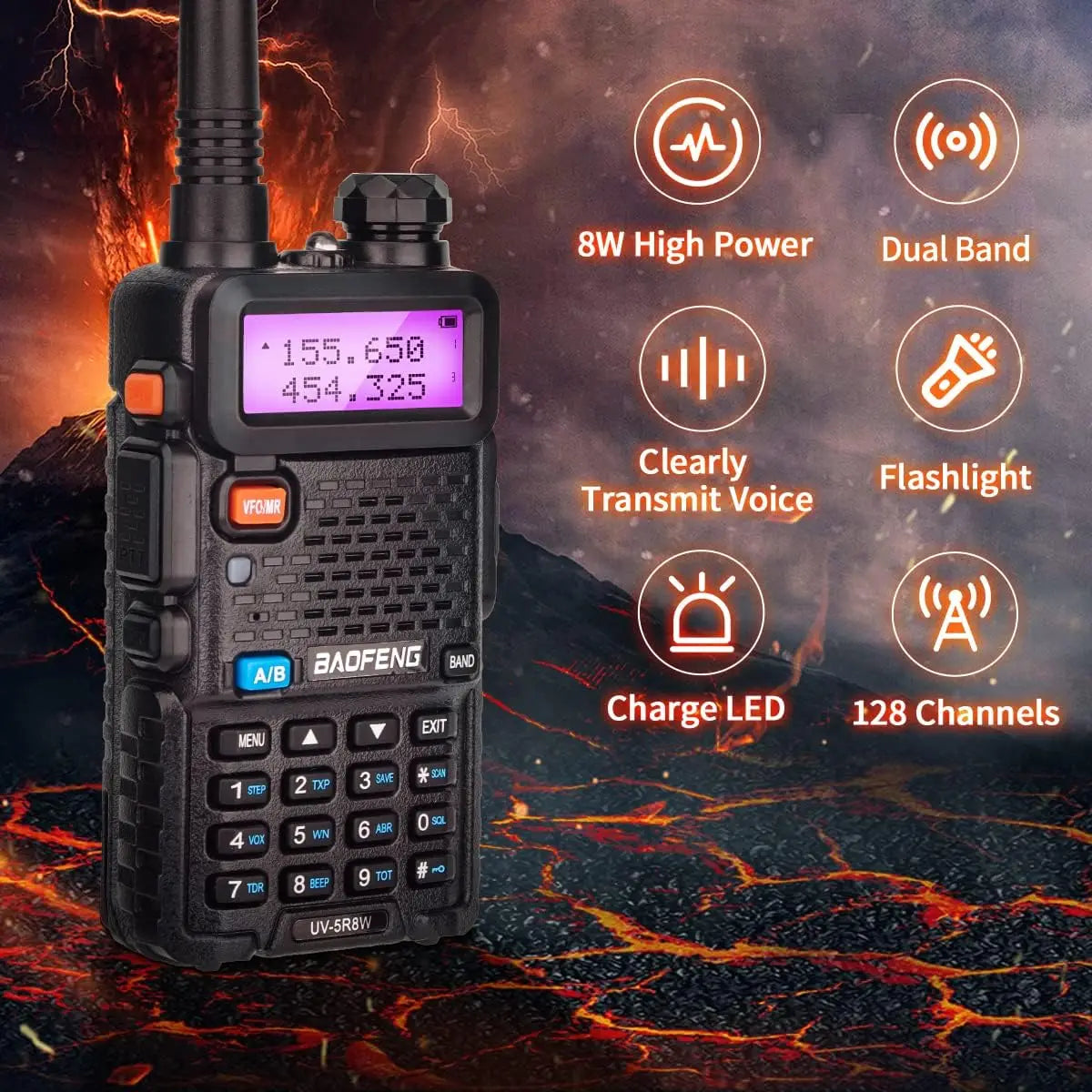 BaoFeng UV-5R 8W Professional Walkie Talkie