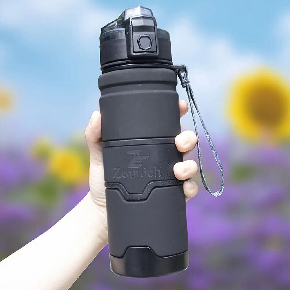 Gourde D'eau Plastique légère Noir | France Survivalisme