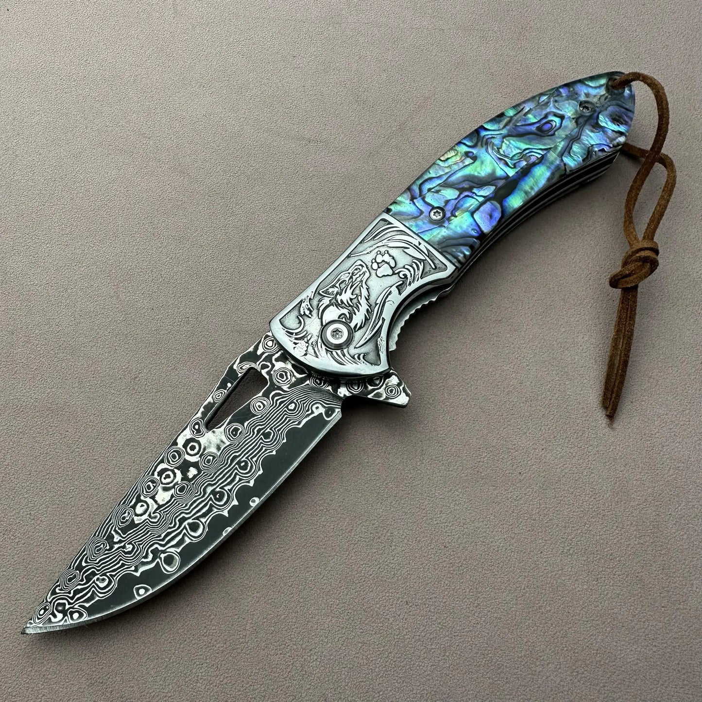 Couteau Pliant Coquille d'ormeau 2 | France Survivalisme