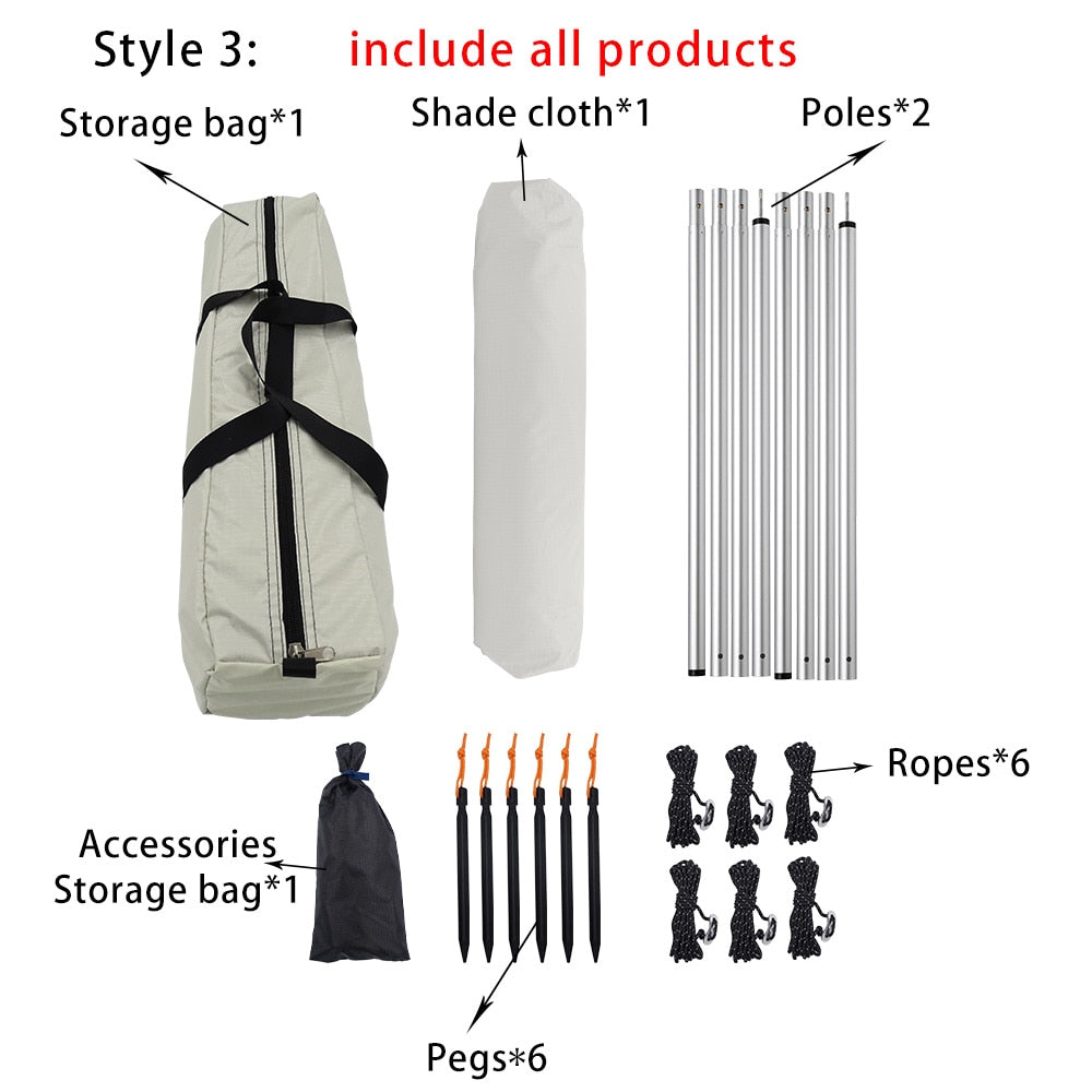 Kit Tarp de Survie Complet Tige Blanche | France Survivalisme