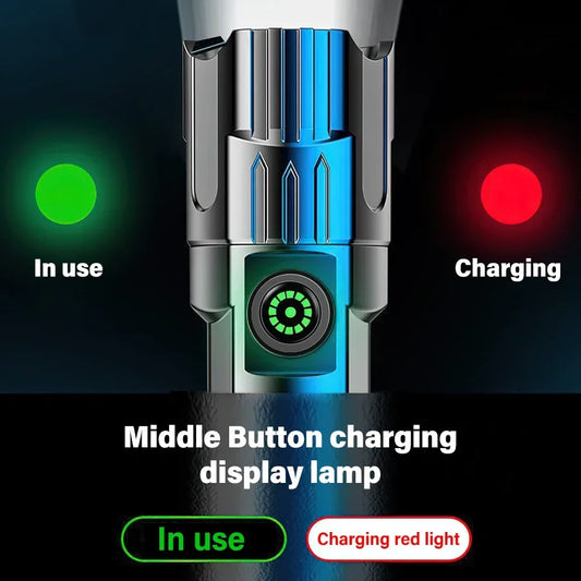 2000lm flashlight with charger