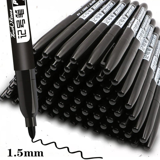 Permanent black marker