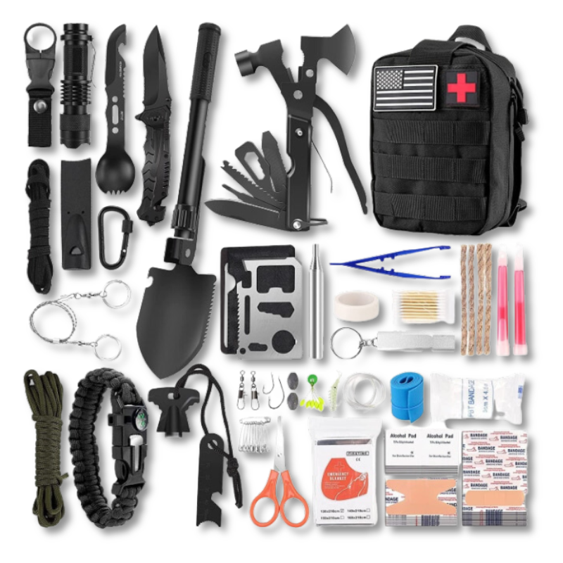 Kit de Survie 18 en 1 Noir | Survie