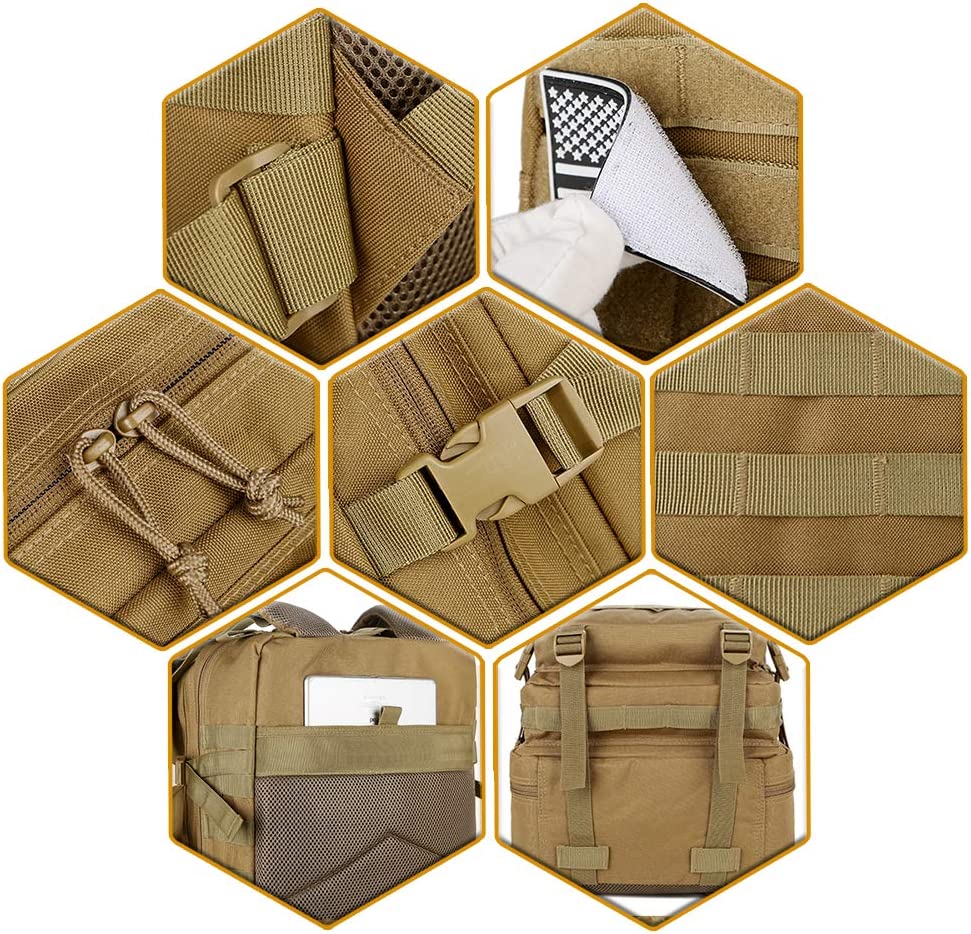 Sac a Dos Militaire Survie 50L (Beige) | Survie