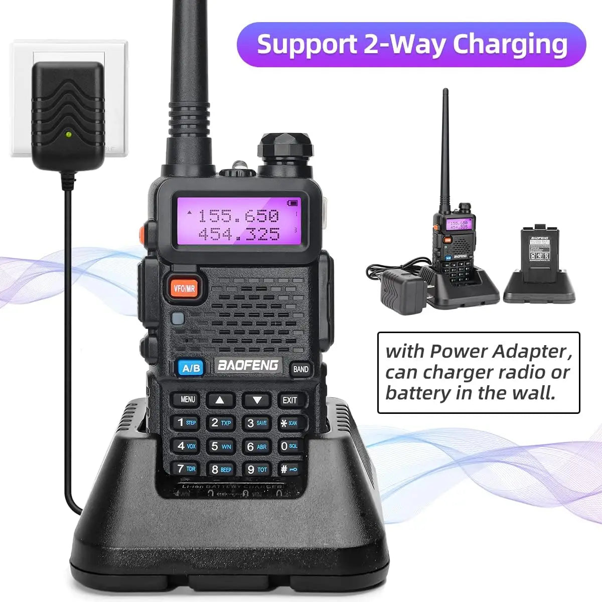 Talkie Walkie Professionel BaoFeng UV-5R 8W