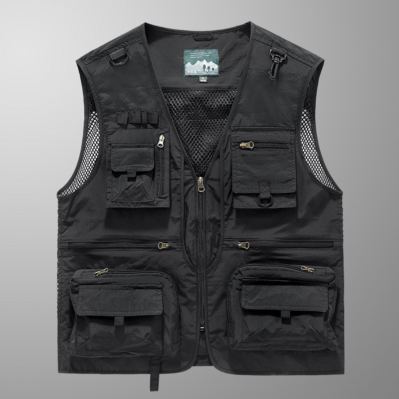 Gilet Tactique 14 Poches Noir | France Survivalisme