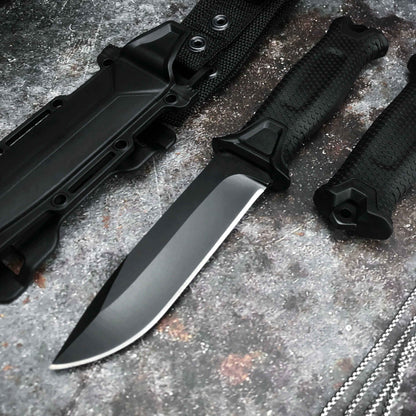 Couteau de Survie Militaire Noir | Survie