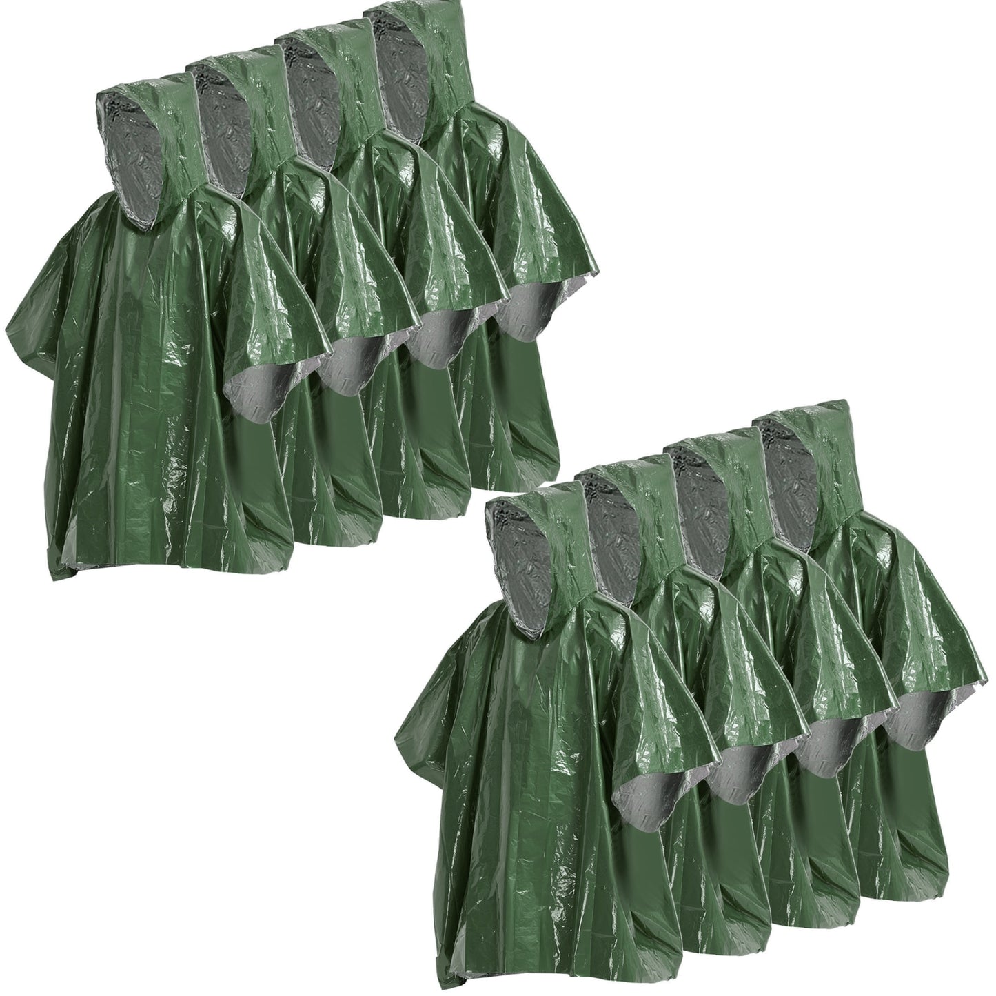 Pack Veste Couverture de Survie 8 Vert | France Survivalisme