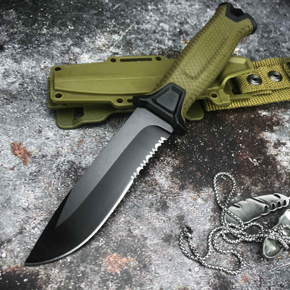 Couteau de Survie Militaire Vert 2 | Survie
