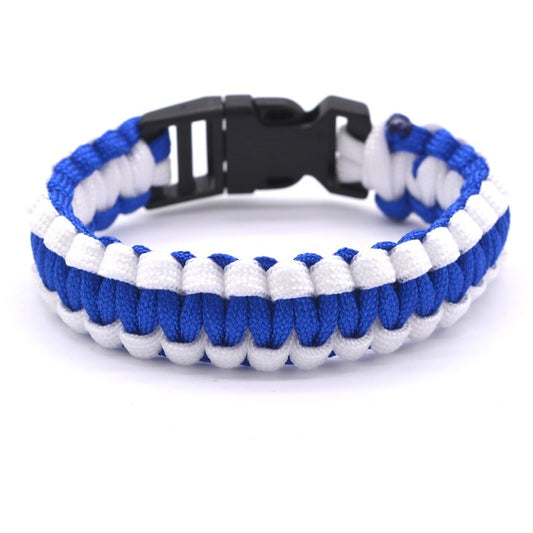 Bracelet Paracorde Bleu et Blanc Default Title | Survie