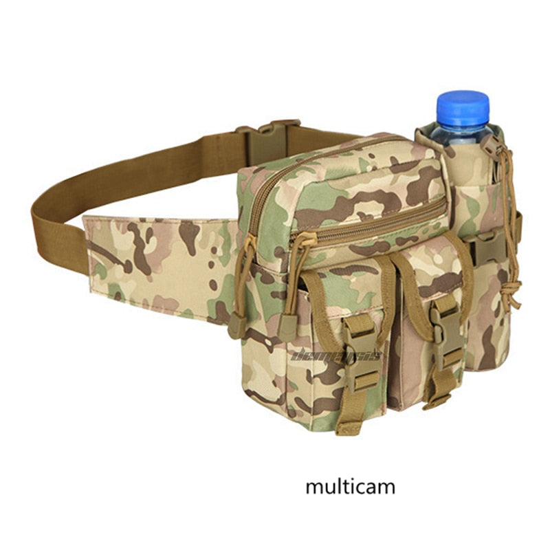 Azarxis Sac banane tactique, sac banane militaire, multifonctionnel, sac molle pour le camping et la randonnée (noir Azarxis Sac banane tactique, sac banane militaire, multifonctionnel, sac molle pour le camping et la randonnée (noir